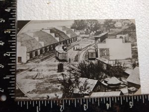 Postcard Station Train Railway Buildings Scenery