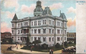 USA San Antonio Texas City Hall Vintage Postcard 05.30