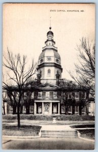 1930-50's ANNAPOLIS MD MARYLAND STATE HOUSE CAPITOL VINTAGE MAYROSE POSTCARD