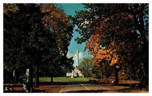 Postcard MONUMENT SCENE Springfield Illinois IL AS9639