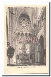 Bonneval Old Postcard The choir of & # 39eglise