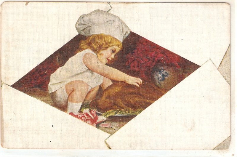 Chantecler. Little girl.  The Cook Nice vintage Spanish postcard