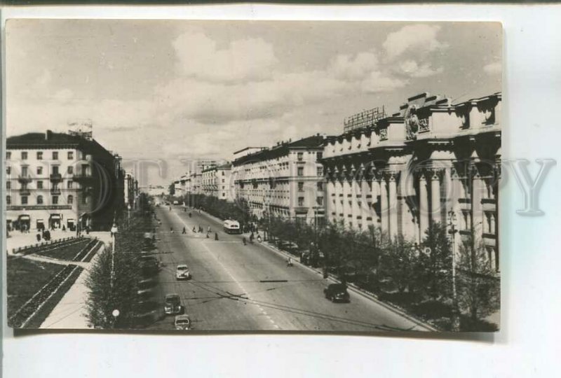 478759 USSR 1958 Belarus Minsk Stalin Avenue circulation 15000 Vintage postcard