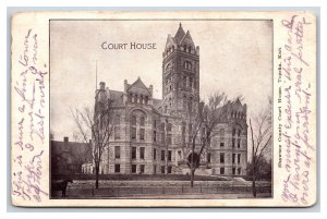Shawnee County Courthouse Topeka Kansas KS DB Postcard Y5