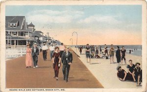 Board Walk and Cottages Ocean City, Maryland MD