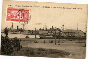 CPA AK Senegal Fortier 2064. Dakar-Boulevard Maritime-Les Quais (235273)