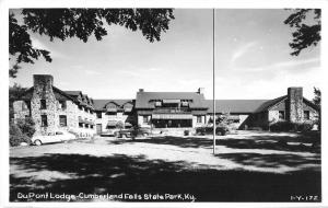 Cumberland Falls State Park Kentucky DuPont Lodge Real Photo Postcard J53584