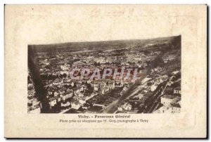 Postcard Old Vichy Panorama General Getting airplane
