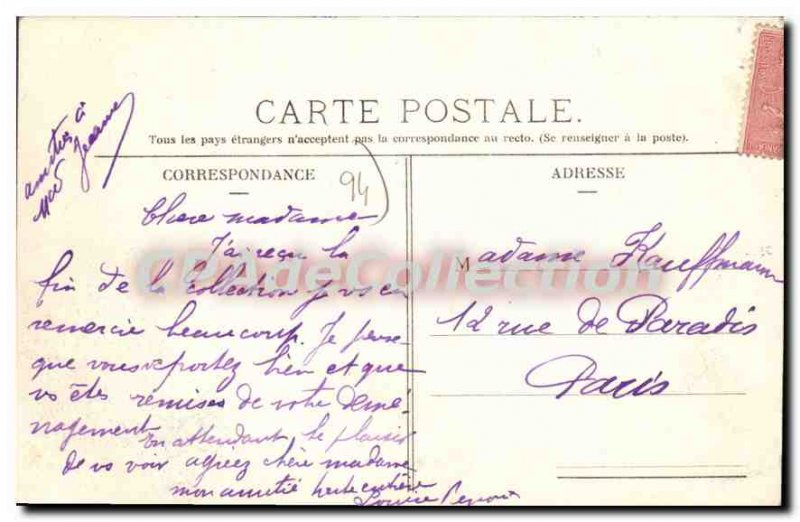 Old Postcard Bry Sur Marne Quai De Halage