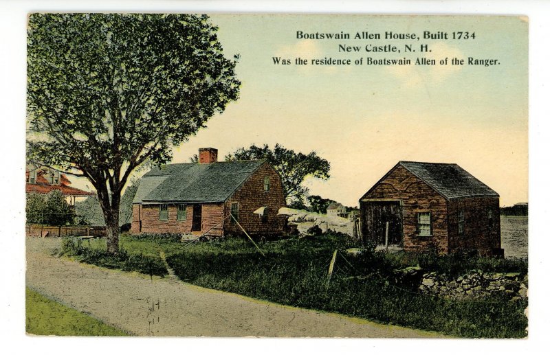 NH - New Castle. Boatswain Allen House  *RPO- St Albans & Boston Railroad