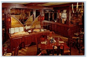 Sign Of The Steer Restaurant Dining Room Buffalo New York NY Vintage Postcard