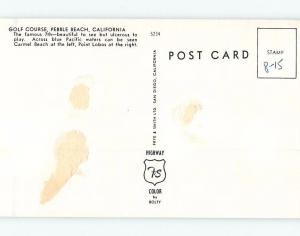 Pre-1980 GOLF COURSE Pebble Beach - Carmel & Monterey CA ho6789