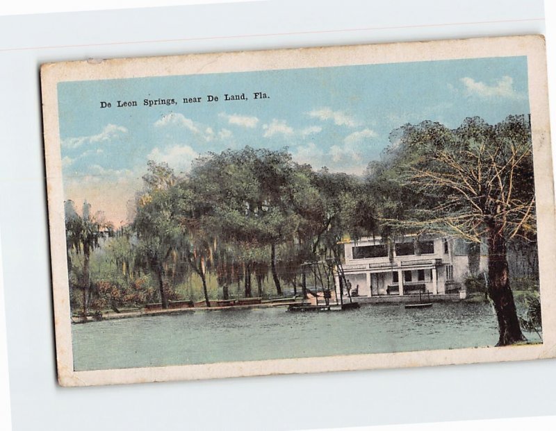 Postcard De Leon Springs Near De Land Florida USA