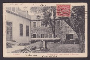 Postcard, CANADA, Montreal, The Louisbourg Gun; Château de Ramezny