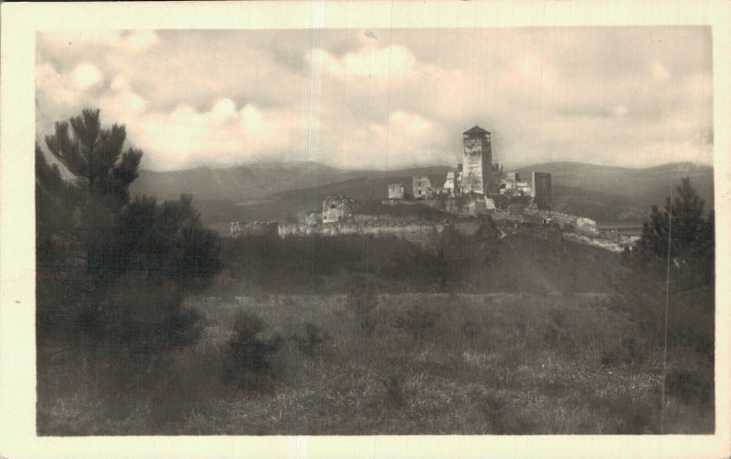 Slovakia Trenčín Castle Vintage RPPC 07.51