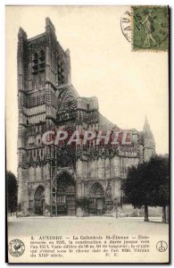 Old Postcard Auxerre La Cathedrale St Etienne