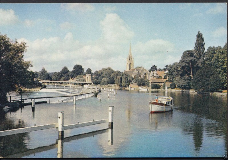 Buckinghamshire Postcard - The Weir, Marlow   WC26