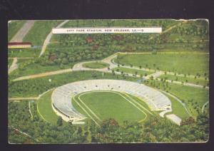 NEW ORLEANS LOUISANA CITY PARK FOOTBALL STADIUM ANTIQUE VINTAGE POSTCARD