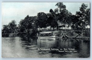 Cedar Falls Iowa IA Postcard Summer Cottage Cedar Exterior c1910 Vintage Antique