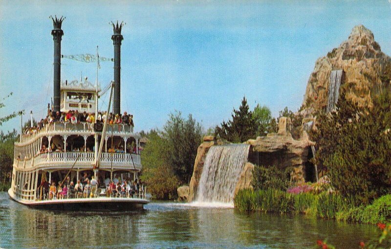 Disneyland, 01110588, Mark Twain Riverboat, Magic Kingdom, Old Postcard