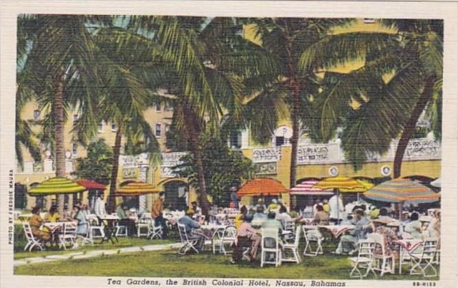 Bahamas Nassau The British Colonial Hotel Tea Garden Curteich