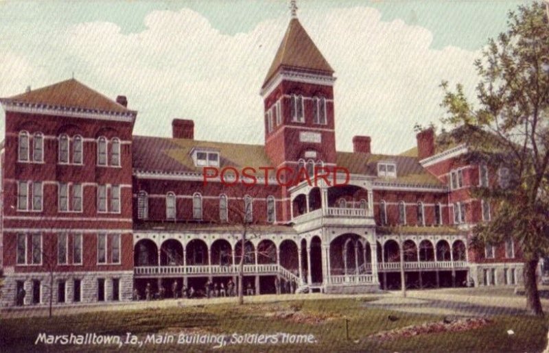 MARSHALLTOWN, IA., MAIN BUILDING, SOLDIERS HOME