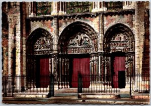 Chartres (Eure-Et-Loir) La Cathedrale - Le Grand Portail France Postcard