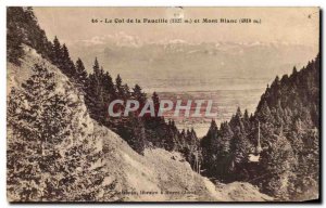 Old Postcard The Col de la Sickle and Mont Blanc