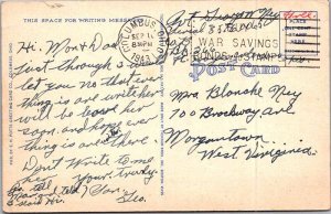 Postcard DAM SCENE Columbus Ohio OH AN8839