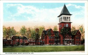 Soldiers Home near Lafayette Indiana Postcard