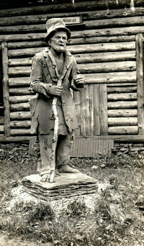 C.1910 AZO Statue Wildcat Mayor of Battle Creek, MI Postcard P50