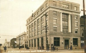 Postcard RPPC Oregon Albany 1a National Bank occupation 1920s 23-7809