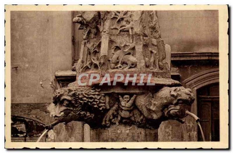 Old Postcard Forcalquier Fontaine Saint Michel