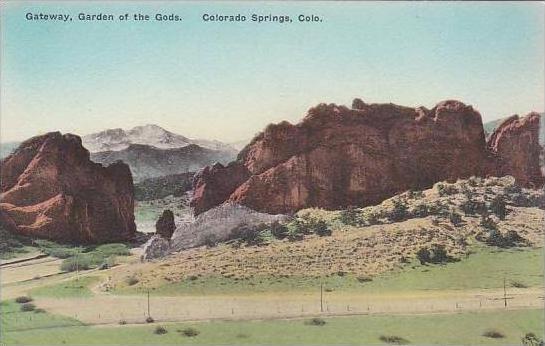 Colorado Colorado Springs Gateway Garden Of The Gods Albertype