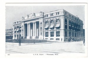 CPR Train Depot, Winnipeg, Manitoba, Canada, Vintage Postcard