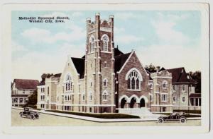 c1910 WEBSTER CITY Iowa Ia Postcard Methodist Church