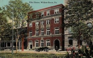 Postcard Elks Home Wilkes Barre PA