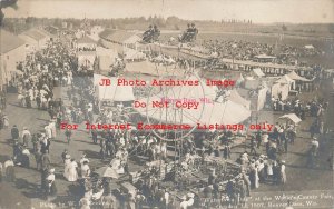 WI, Beaver Dam, Wisconsin, RPPC, County Fair, Amusement Ride Ferris Wheel,Becken