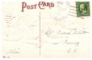 Thanksgiving   table with Dead Turkeys, wine etx Patriotic