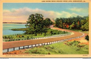 Louisiana Shreveport Lake Shore Drive Around Cross Lake Curteich