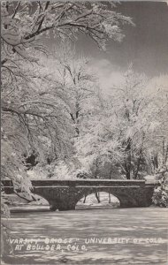 Postcard Varsity Bridge University of Colorado at  Boulder CO