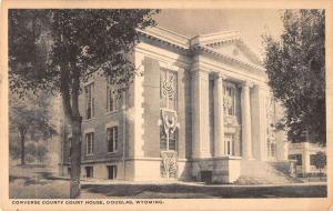 court house douglas wyoming antique postcard L3683