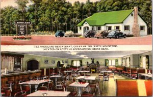 Linen Postcard Woodland Restaurant Route 3 White Mountains Lincoln New Hampshire