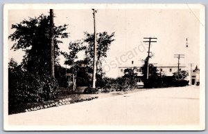 K45/ Harbor Beach Michigan RPPC Postcard c1930s Harbor Beach Park 324