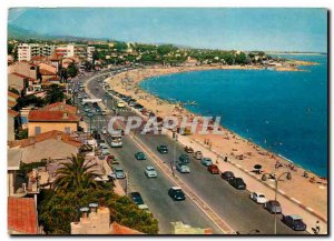 Modern Postcard The French Riviera Cros de Cagnes view General beaches