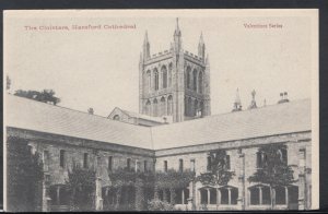 Herefordshire Postcard - The Cloisters, Hereford Cathedral    RS9247