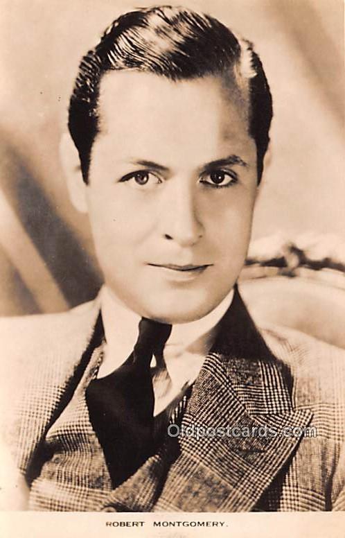 Robert Montgomery Movie Star Actor Actress Film Star Unused 