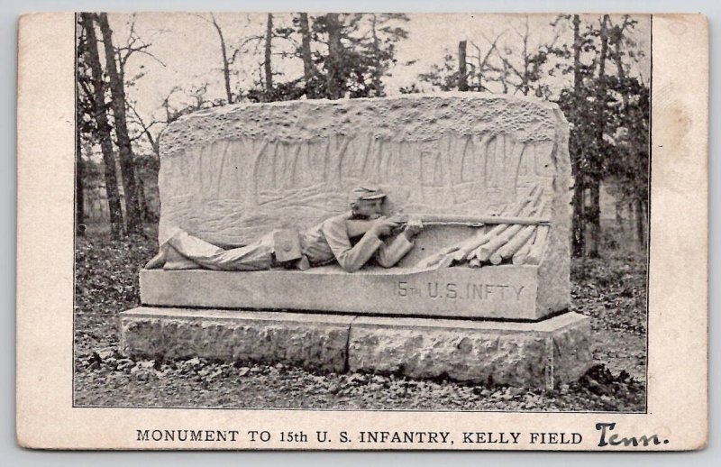 Chickamauga TN Monument To 15th U.S. Infantry Kelly Field Postcard R24