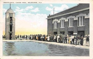 Indiatlantic Casino Pool Melbourne Florida 1920c postcard