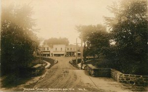 Postcard RPPC Kentucky Broadalbin Bridge Street Fulton 23-5875